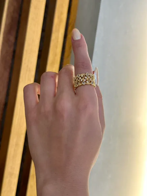 Anillo Filigrana Aura Dorada