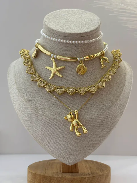 Set Layering Mar, Corazones y Perlas