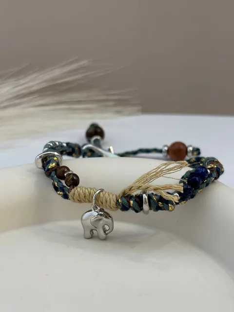 Pulsera Artesanal Elefante de la Suerte